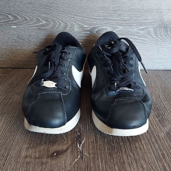 Nike CORTEZ ‘72 Basic BLACK & White LEATHER Sneakers 819719-012 Men\'s Size 7 main image 7